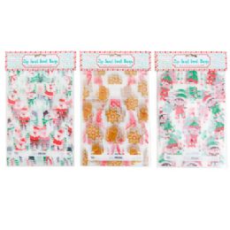 48 pieces Loot Bag Zipper 10ct Christmas 3ast Prints To/from Xmas/hdr 6.37 X 9.25in - Christmas Gift Bags and Boxes
