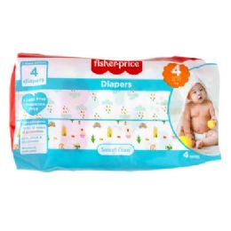 48 Bulk Diapers 4ct Fisher Price Size 4 Wetness Indicator