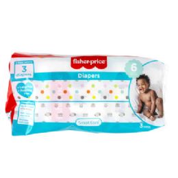 48 of Diapers 3ct Fisher Price Size 6 Wetness Indicator