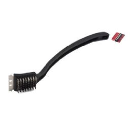 36 of Bbq Grill Brush 17in Curved Handle S/s Head Bbq Hangtag