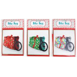 36 pieces Gift Bag Bike 72x60in Plastic 3ast Christmas Design Pb/insert0.025mm Gauge - Christmas Gift Bags and Boxes