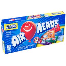 12 pieces Candy Airheads Theater Pack 3.3 Oz 6 Asst Flvs In Cntr Dspl - Food & Beverage