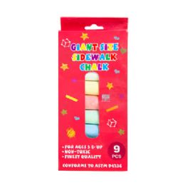 48 of Chalk Sidewalk Jumbo 9ct 4inl 6color/3white Printed Window Box