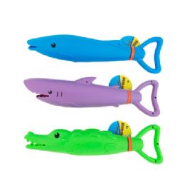 24 of Animal Water Gun Blaster 3ast 12.5in Age 3+ Ht Shark/dolphin/alligator