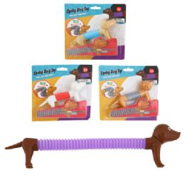 24 pieces Fidget Toy Springy Dog 4asst Blstr Carded - Educational Toys