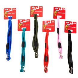 120 pieces Dog Rope Leash 48in Randomcolors Carded/peggable - Pet Collars and Leashes