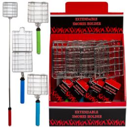 24 of Campfire Smore Maker Telescopic Extend To 34.5in 12pc Pdq Summer Color Handles/bbq ht