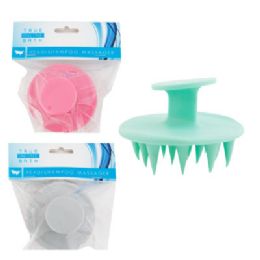 36 pieces Head/shampoo Massager 3ast Clrs Mini Hand Held Plast 3in Hba/pbh - Back Scratchers and Massagers