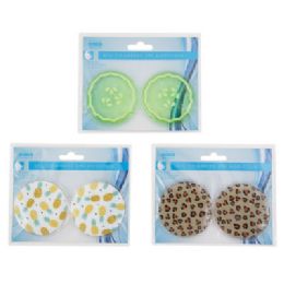 48 pieces Eye Compress 2pk Hot/cold 2.76in Dia 3ast Prints Hba Pb/insert - Personal Care Items