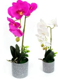 24 of 15 Inch Simulation Rose Potted Plant