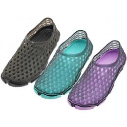 18 Pairs Wholesale Women's "wave" Soft Hollow Upper Clog Sandals - Women's Slippers
