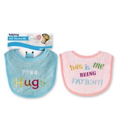 72 Pieces Terry Sayings Bib - Baby Accessories