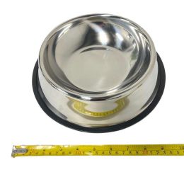 24 Bulk Stainless Steel Pet Bowl [medium] 10"