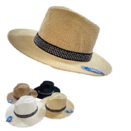 24 of Summer Mesh Cowboy Hat [black& White Hat Band]