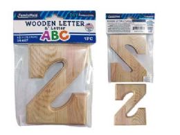 144 Pieces Wooden Letter Z 6"l - Craft Kits