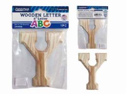 144 Pieces Wooden Letter Y 6"l - Craft Kits