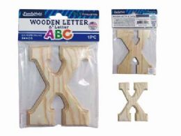 144 Pieces Wooden Letter X 6"l - Craft Kits