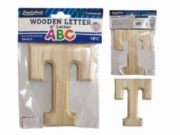 144 Pieces Wooden Letter T 6"l - Craft Kits