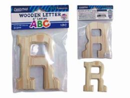 144 Pieces Wooden Letter R 6"l - Craft Kits