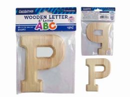 144 Pieces Wooden Letter P 6"l - Craft Kits