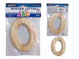 144 Pieces Wooden Letter O 6"l - Craft Kits