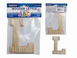 144 Pieces Wooden Letter L 6"l - Craft Kits