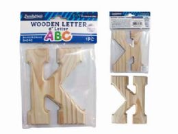 144 Pieces Wooden Letter K 6"l - Craft Kits