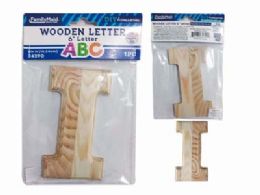 144 Pieces Wooden Letter I 6"l - Craft Kits