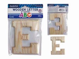 144 Pieces Wooden Letter E 6"l - Craft Kits