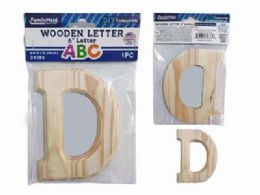 144 Pieces Wooden Letter D 6"l - Craft Kits