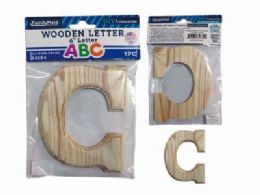 144 Pieces Wooden Letter C 6"l - Craft Kits