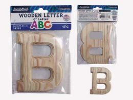 144 Pieces Wooden Letter B 6"l - Craft Kits