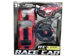 6 Bulk Battery Operated Super Race Car With Steering Wheel Remote Control
