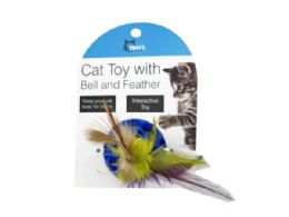 30 Bulk Cat Toy With Bell And Feather