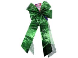60 pieces Green 8 In X 16 In Honey Comb Festive Bow - Bows & Ribbons