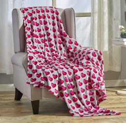 12 Pieces Valentine's Day Love And Hearts Collection Ultra Plush And Comfy Throw Blanket - Micro Plush Blankets