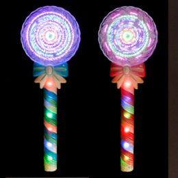 36 Pieces LighT-Up Led Lollipop Spinning Wand - Light Up Toys