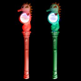 36 Pieces LighT-Up Led Seahorse Spinning Wand - Light Up Toys