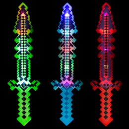 48 Wholesale LighT-Up Led Deluxe Pixel Sword With Sound