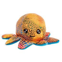12 Pieces 5" Mini Plush Iridescent Octopus - Plush Toys