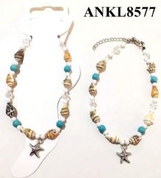 96 Pieces Shell Star Fish Anklet Or Bracelet - Body Jewelry
