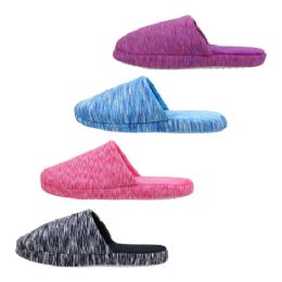 48 Pieces Women's Jersey Slippers - Women's Slippers