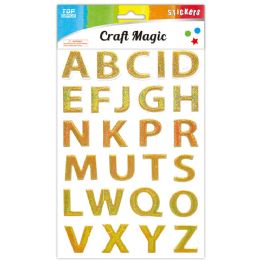 12 Bulk Stickers (gold Letters)