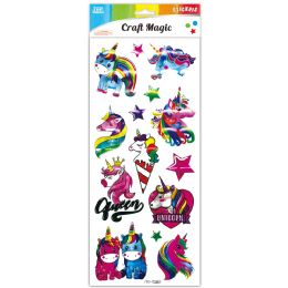 12 Wholesale Stickers (unicorns)