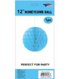 240 Bulk 12in Light Blue Honeycomb Tisse Paper