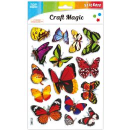 12 Pieces Stickers (big Butterfly's) - Stickers