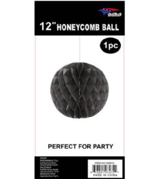 240 Pieces 12in Black Honeycomb Tisse Paper - Party Accessory Sets