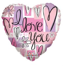 10 Pieces I Love You Heart Shaped 18 Inch - Valentine Decorations