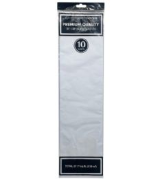 144 Bulk 10pc White Tissue Paper 20x20in