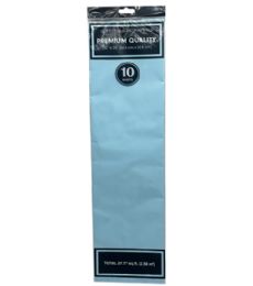 144 Pieces 10pc Lt. Blue Tissue Paper 20x20in - Tissue Paper